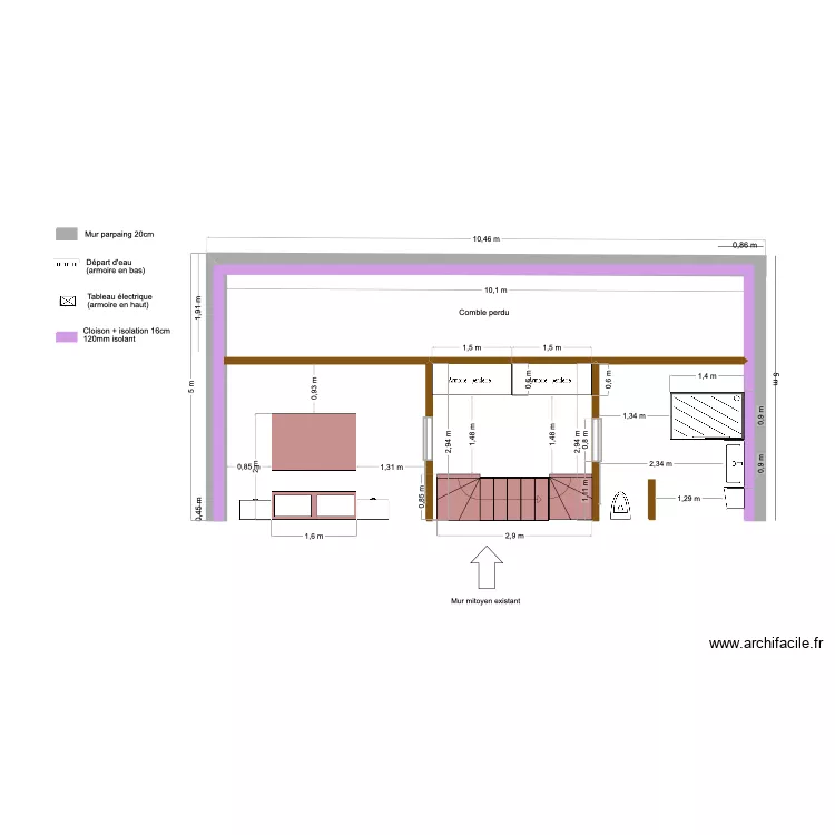 APPART 1 ETAGE. Plan de APPART 1 ETAGE. Plan de
