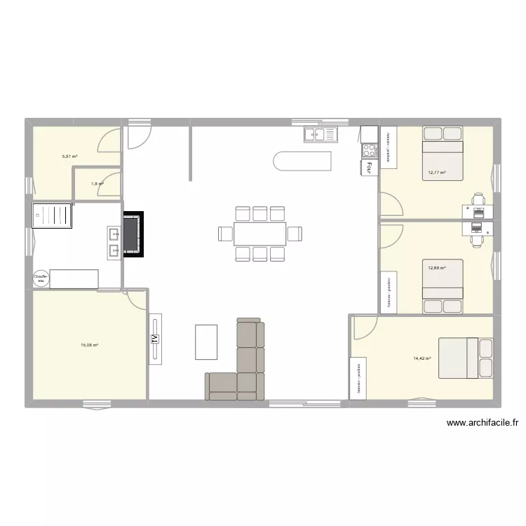 maison 1. Plan de 6 et 63 m² maison 1. Plan de 6 et 63 m²