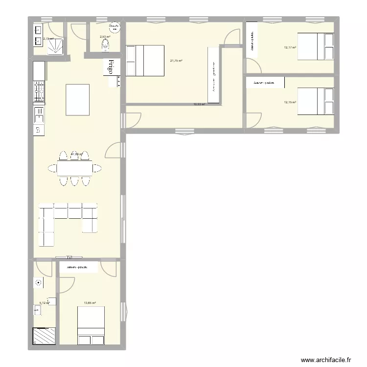 Maison 1. Plan de 9 et 129 m² Maison 1. Plan de 9 et 129 m²