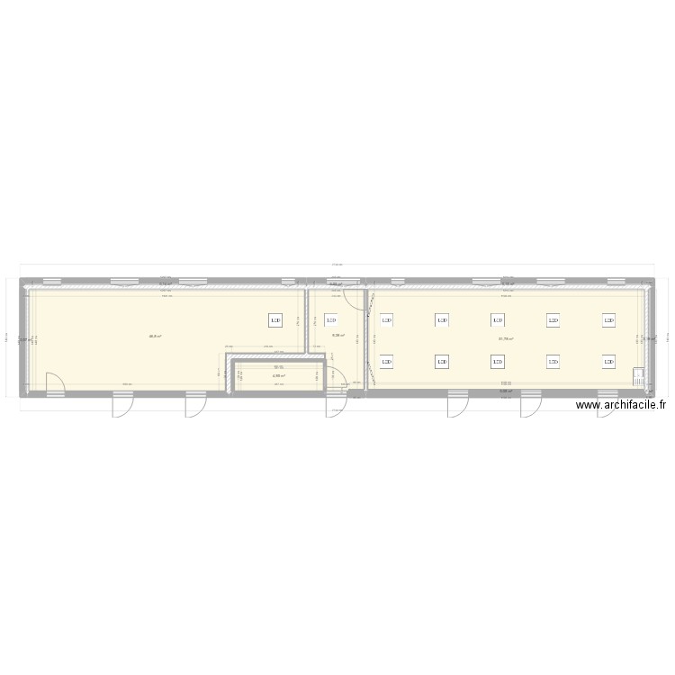 Projet CDI N0. Plan de 11 pièces et 114 m2