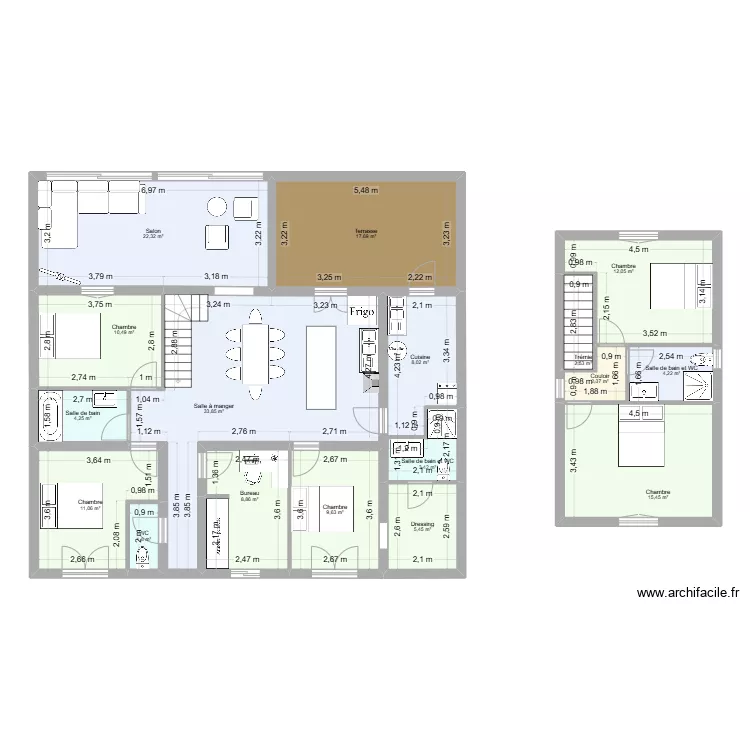 Maison Auzeville. Plan de 