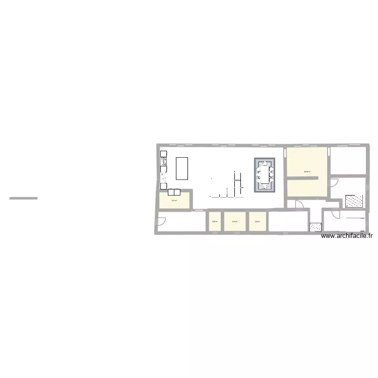 plan +. Plan de 5  et 36 m²