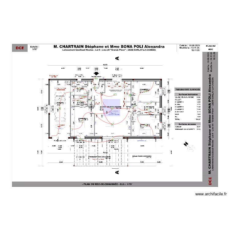 CHARTRAIN BONA POLI. Plan de 