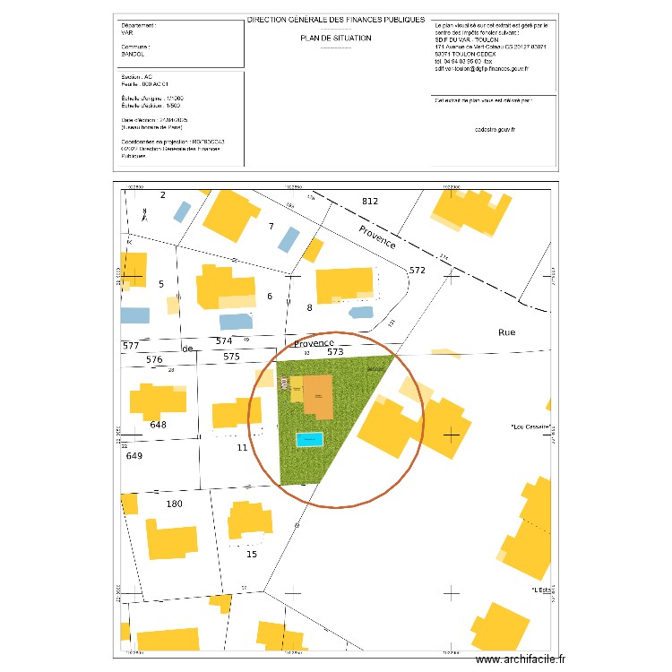 besse. Plan de 0 pièce et 0 m2