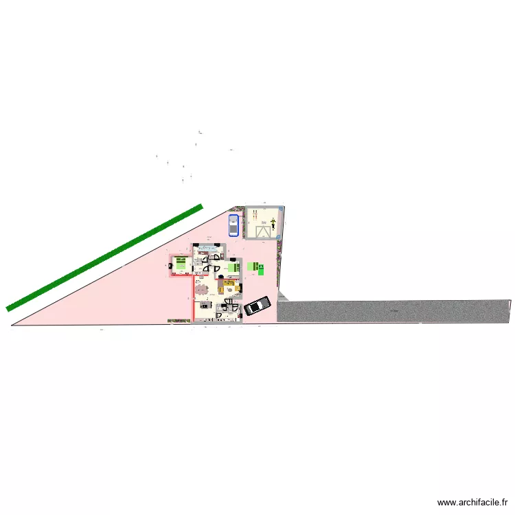pp 105 m2 - 2 suites parentales rajout cube. Plan de 12 et 134 m² pp 105 m2 - 2 suites parentales rajout cube. Plan de 12 et 134 m²