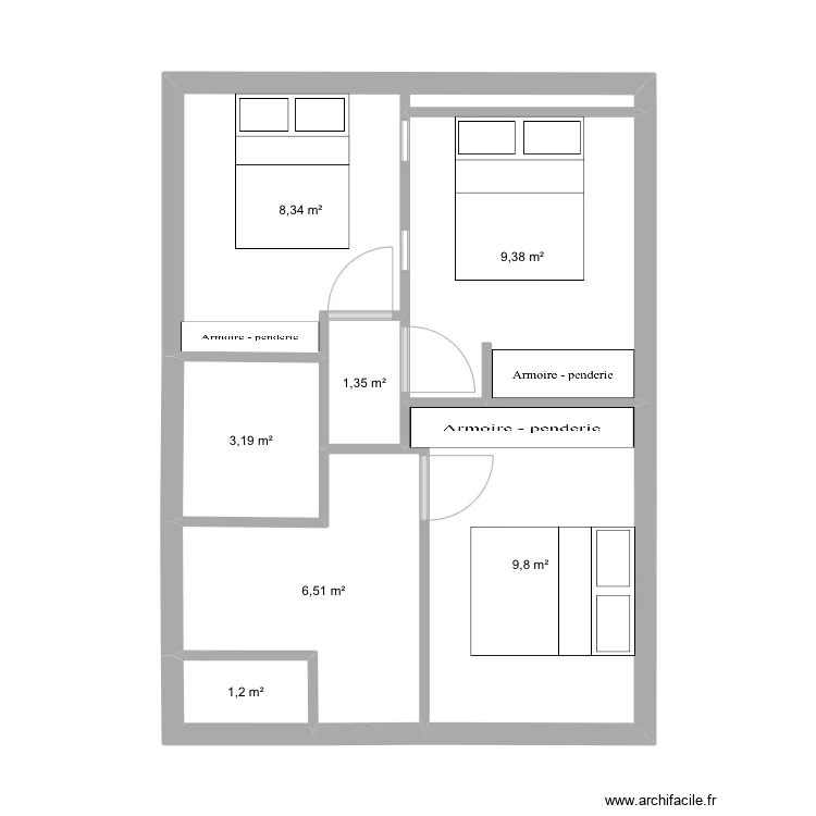 GAROUTE 3 modifi&eacute;. Plan de 