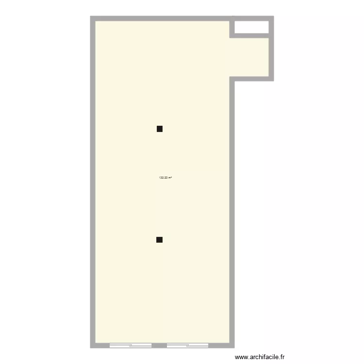 PHARMACIE NV. Plan de 1  et 132 m²