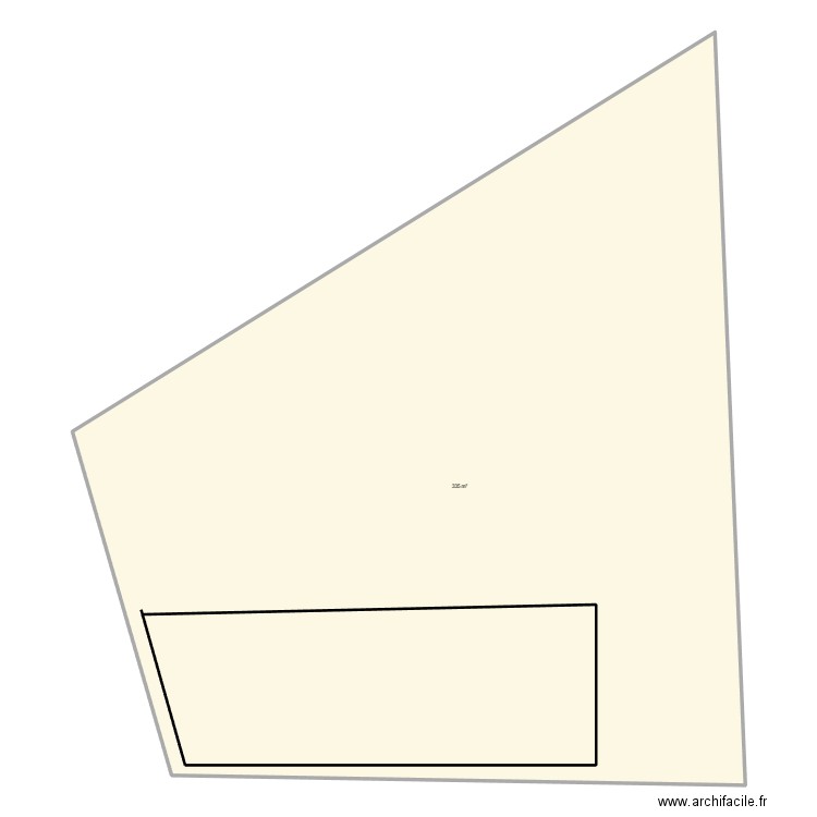 Zanguéra. Plan de 1 pièce et 335 m2