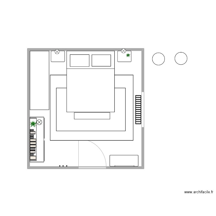 Nadine Boileau_chambre. Plan de 0 pièce et 0 m2