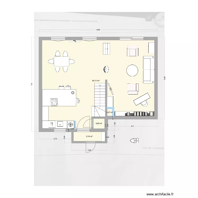 Maison Pegomas RdC. Plan de 4 et 66 m² Maison Pegomas RdC. Plan de 4 et 66 m²