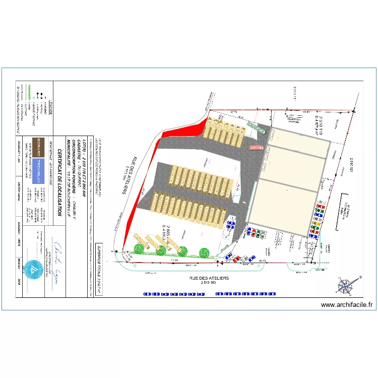 202411016 Plan d'occupation Boucherville Varenne avec 2 entr&eacute;es. Plan de 