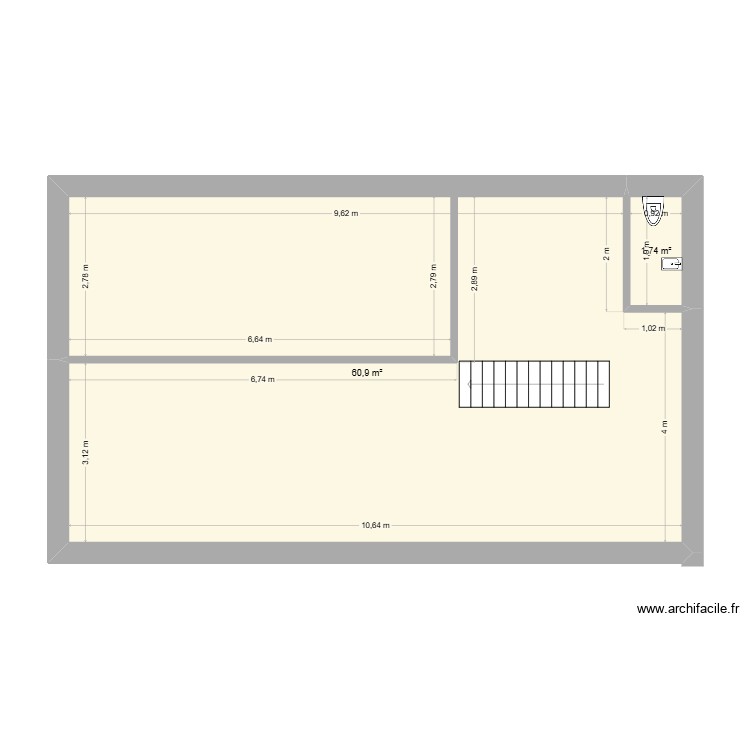 etage. Plan de 0 pièce et 0 m2