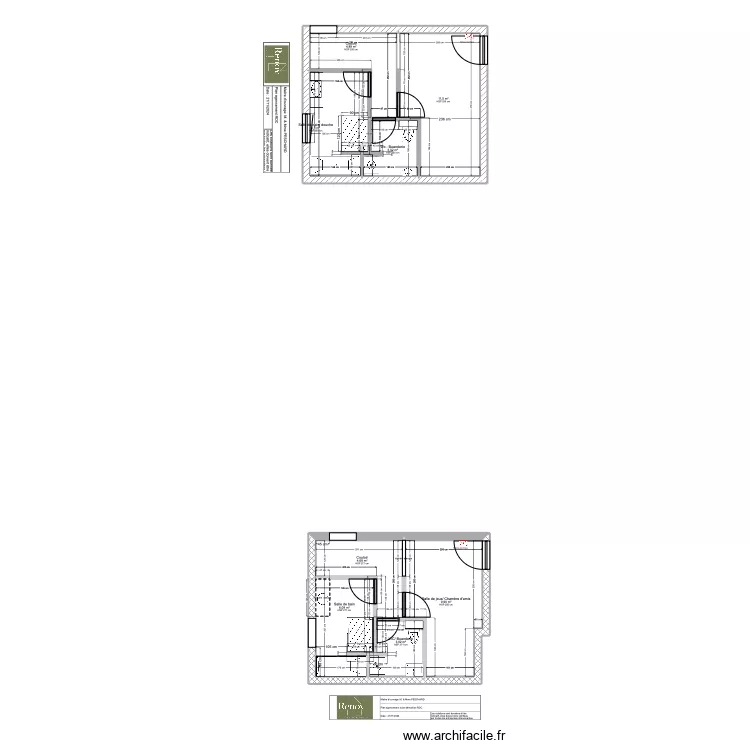 Plan agencement suite démolition PESCHARD - Saint Germain d'Ectot. Plan de Plan agencement suite démolition PESCHARD - Saint Germain d'Ectot. Plan de