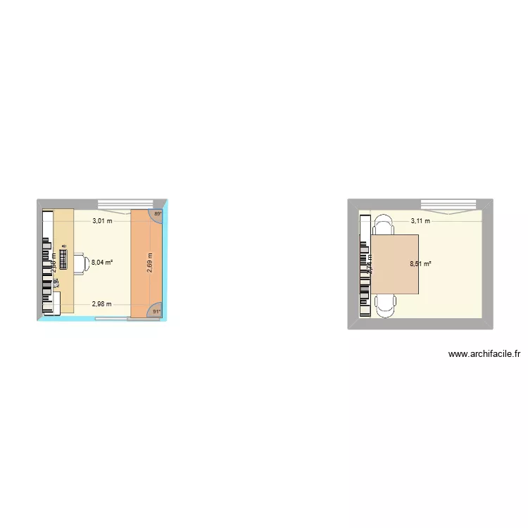 bureau Annie. Plan de 