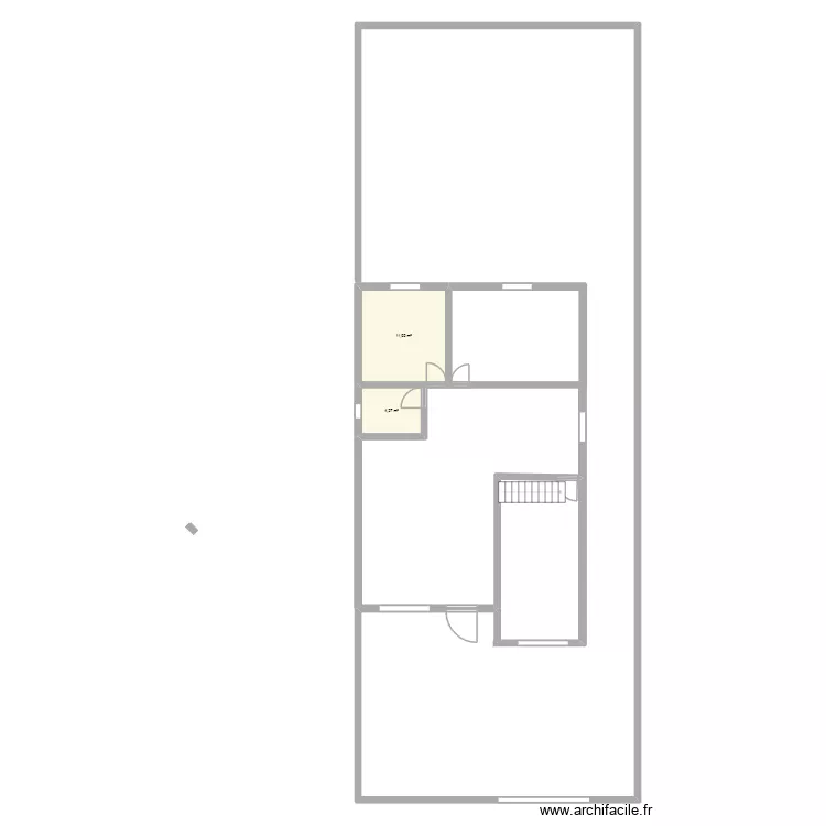 &ugrave;aison2. Plan de 2  et 16 m²