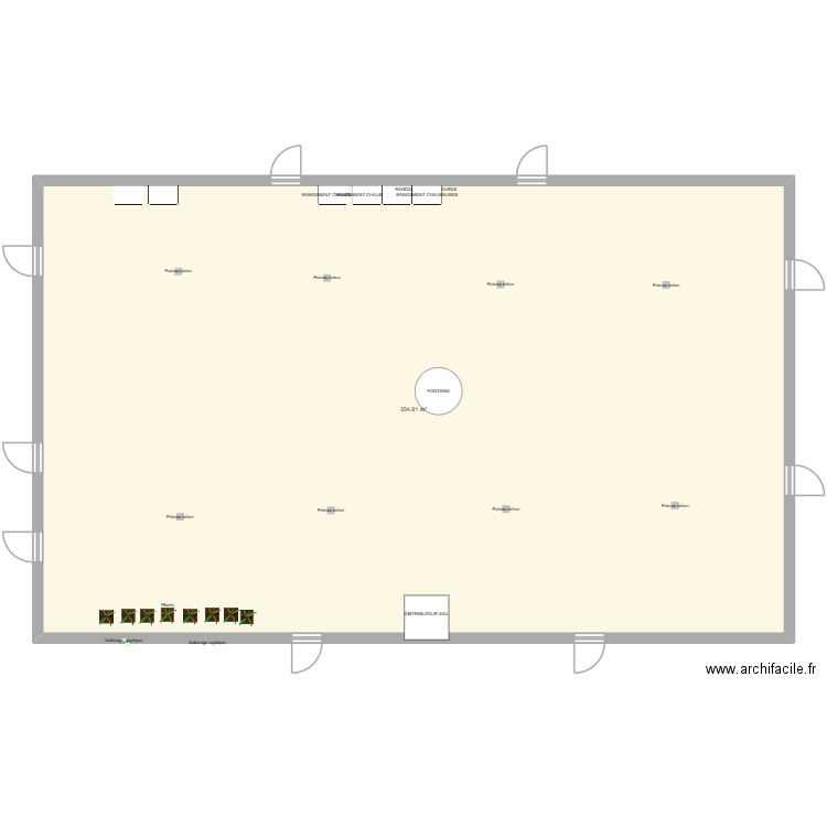 PLAN PATIO. Plan de 1 pièce et 235 m2