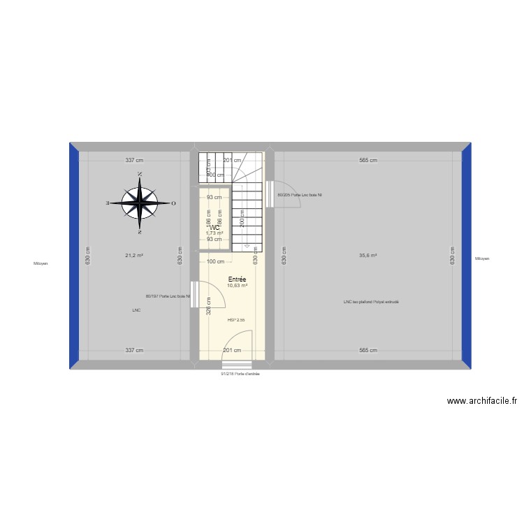 ML24009099 Sanchez RDC. Plan de 13 pièces et 216 m2