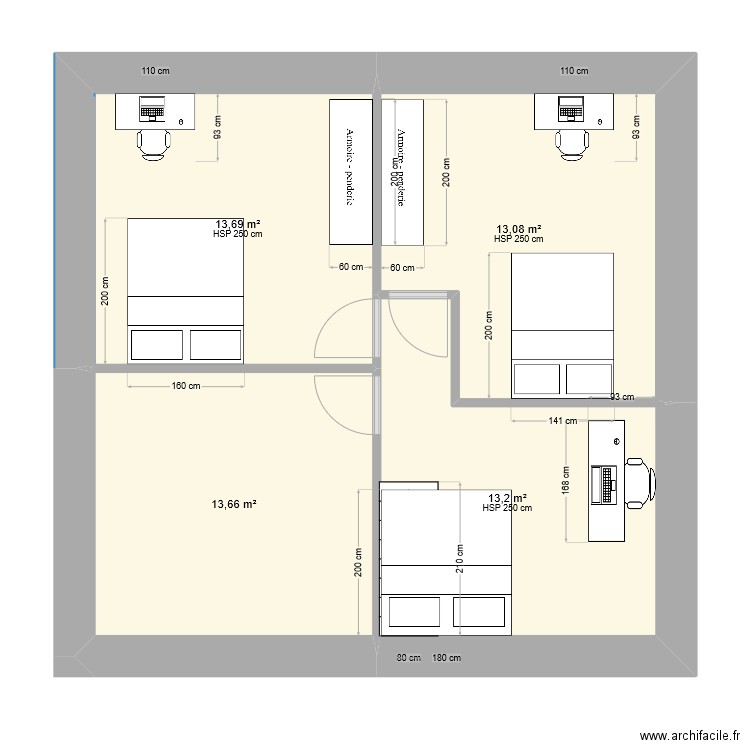 Etage bureau mezzanine. Plan de 0 pièce et 0 m2