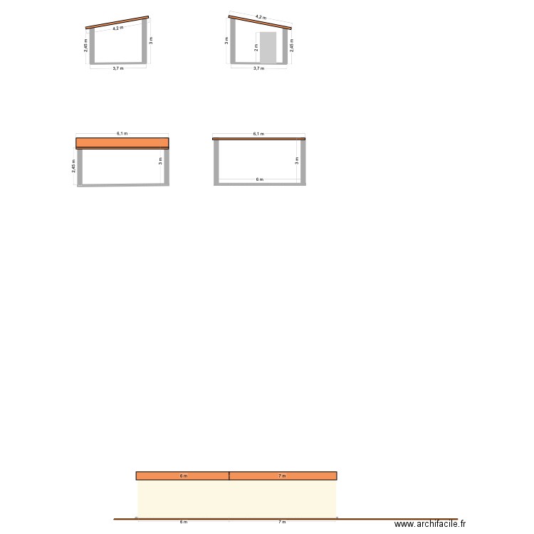 garage og. Plan de 0 pièce et 0 m2