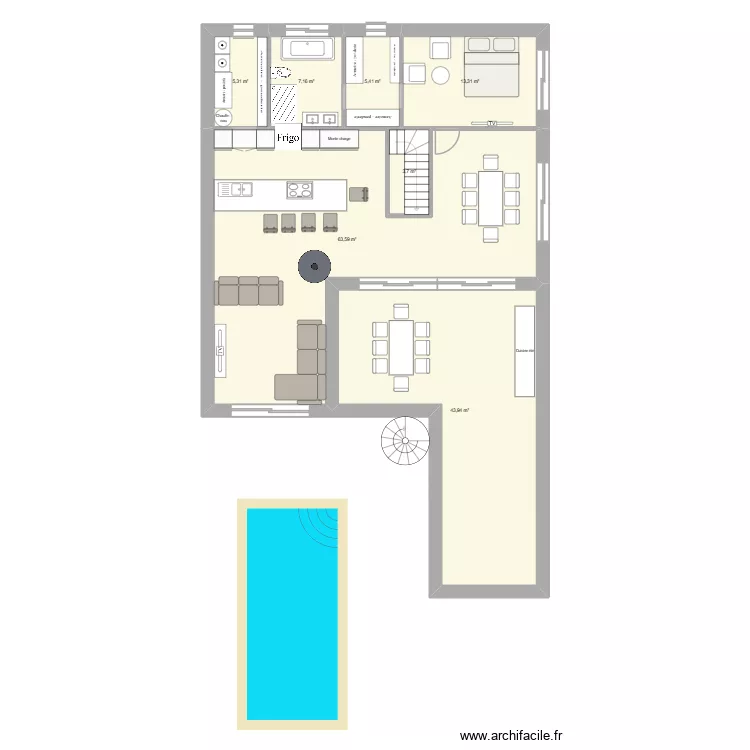 AMBON terrasse Est. Plan de 21 et 278 m² AMBON terrasse Est. Plan de 21 et 278 m²