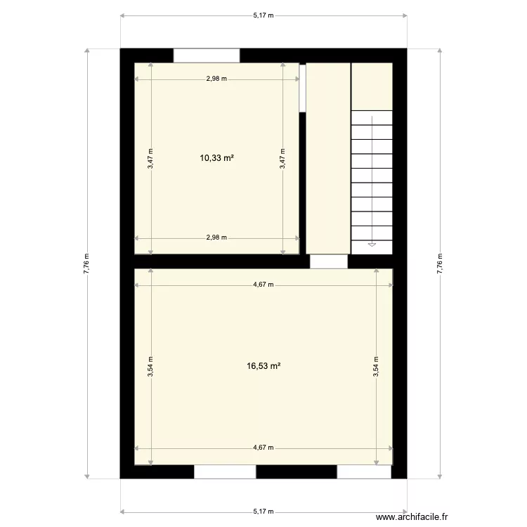 monsq grands pres etage. Plan de 