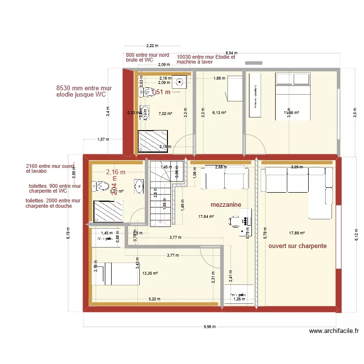 etage bodiguel 3 V1. Plan de 
