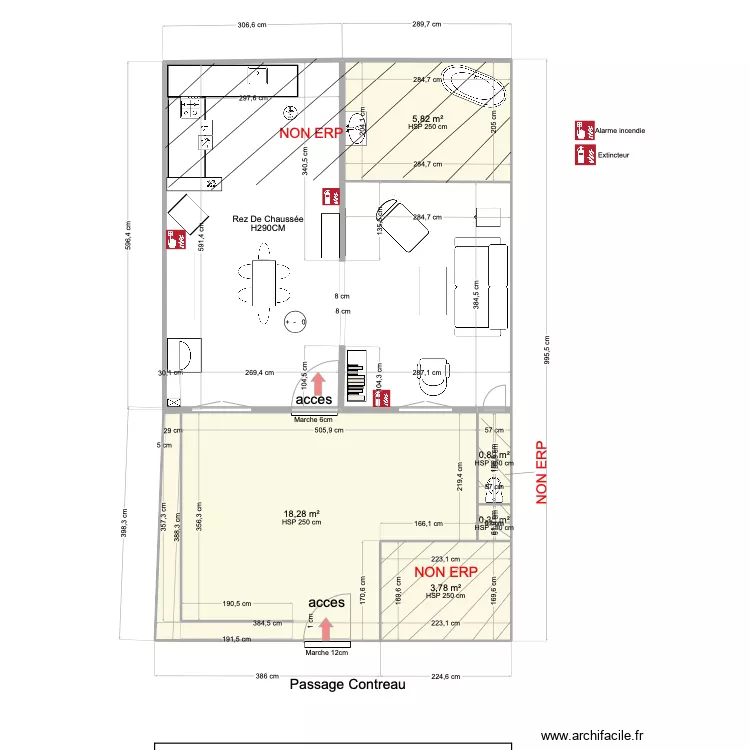 maison contreau. Plan de 
