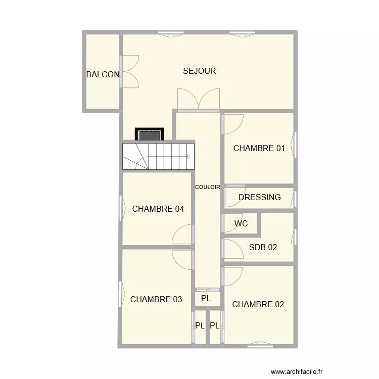 PLAN ETAGE GENERAC. Plan de PLAN ETAGE GENERAC. Plan de