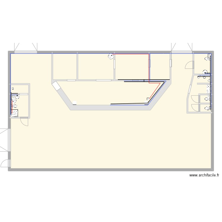 Audenge Plomberie. Plan de 12 pièces et 241 m2
