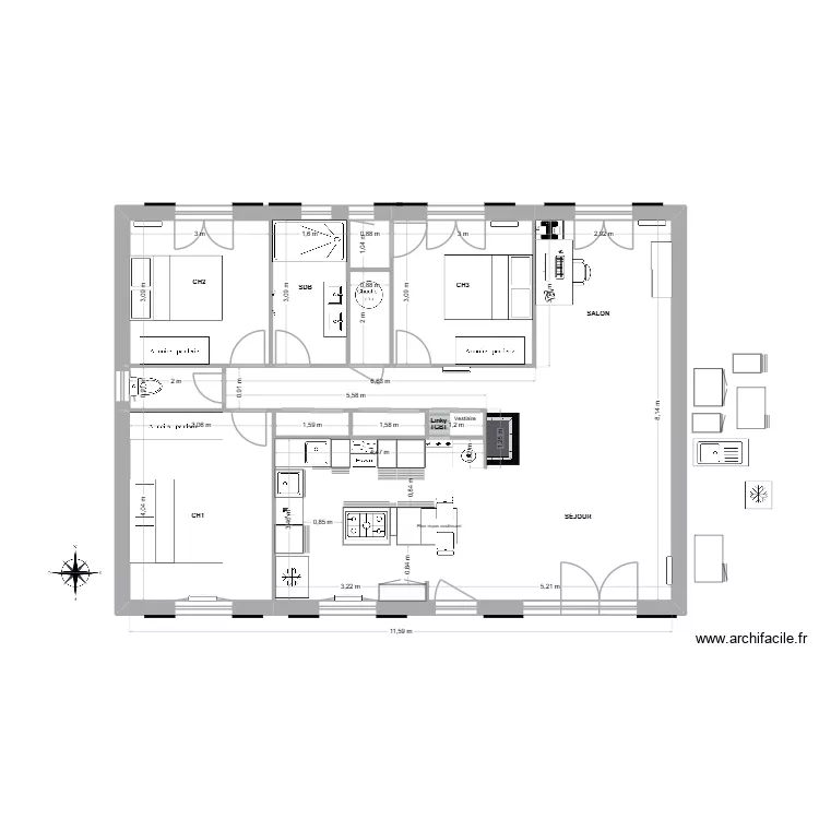 Plan projet 8_Paron. Plan de 11 et 92 m² Plan projet 8_Paron. Plan de 11 et 92 m²