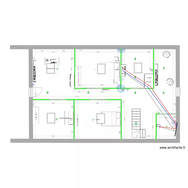 BEROY (Betbezer) Etage. Plan de 