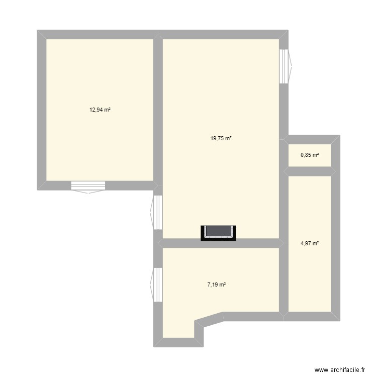 Appart Lucie 1. Plan de 0 pièce et 0 m2