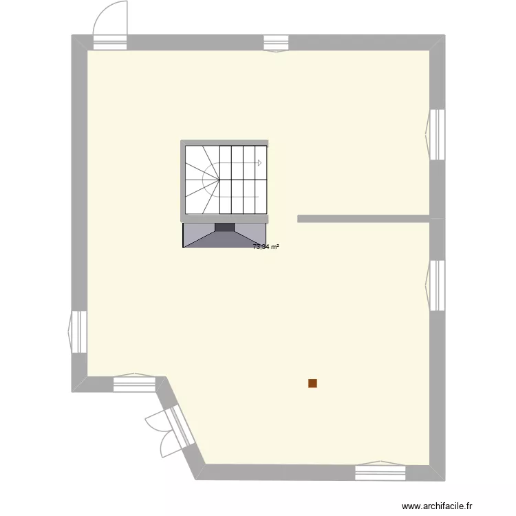 BASE RDC ESSAIS avec extension. Plan de 1  et 73 m²