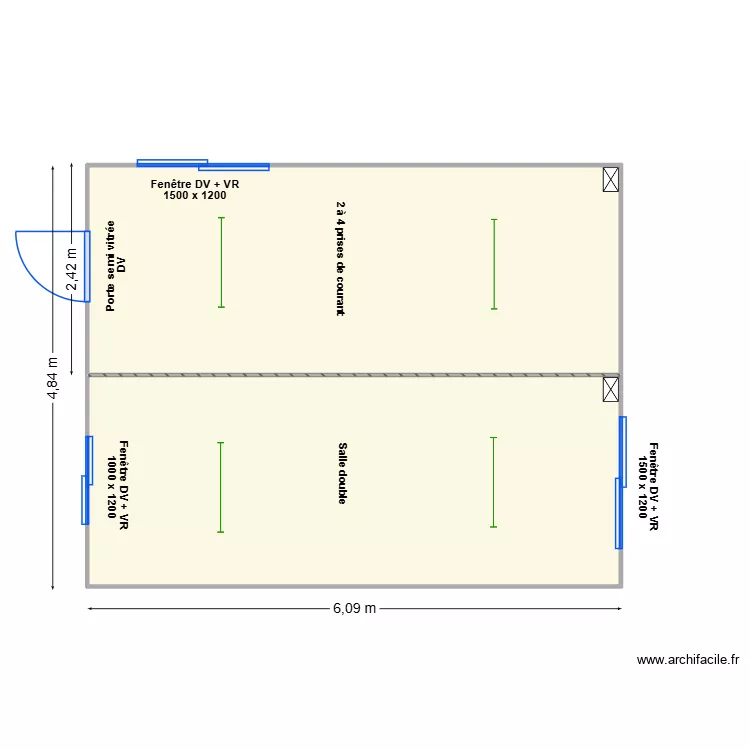 PROJET BRICO CASH. Plan de 2 et 29 m² PROJET BRICO CASH. Plan de 2 et 29 m²
