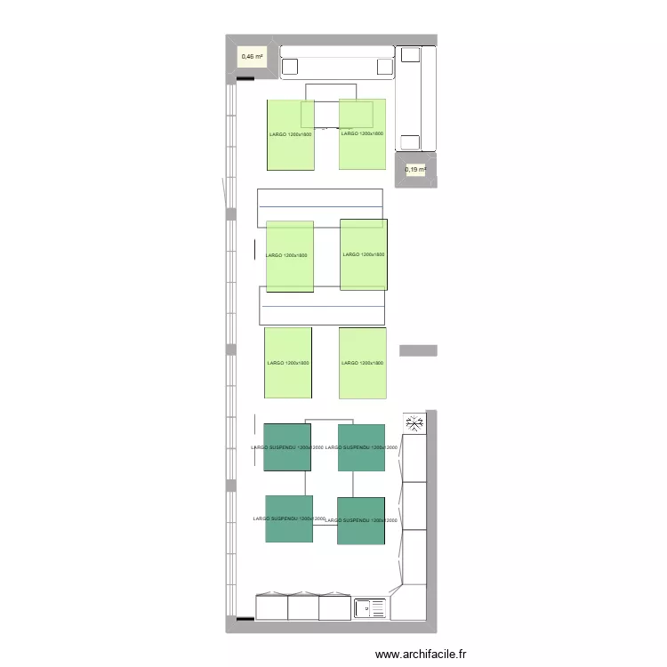 AMAZON KITCHNETTE. Plan de 