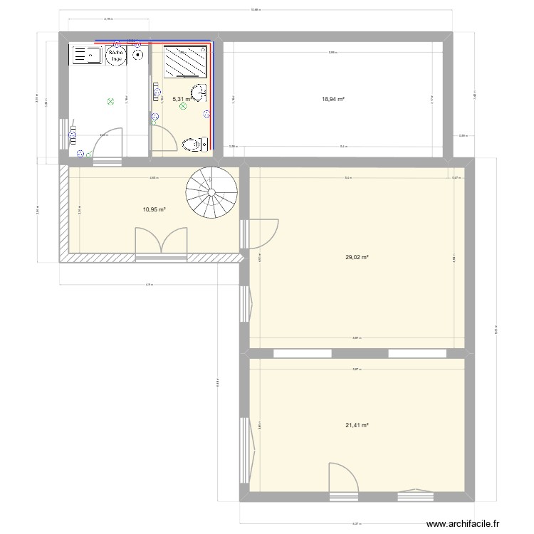 maison rapha&ecirc;l marnat rez de chauss&eacute;e. Plan de 0 pièce et 0 m2