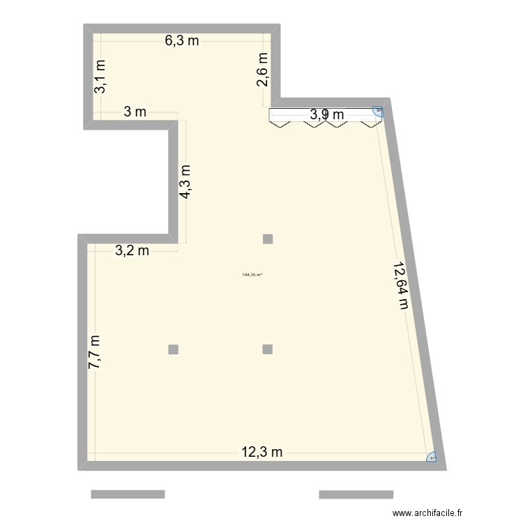 Mahfoudhi PROXI. Plan de 1 pièce et 144 m2