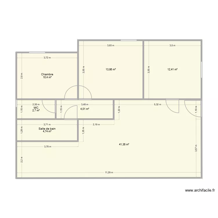 ANGLET. Plan de 7  et 90 m²