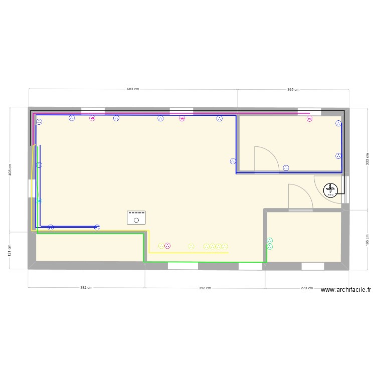 Appart (Martin ELECTRICITE - PRISES). Plan de 0 pièce et 0 m2