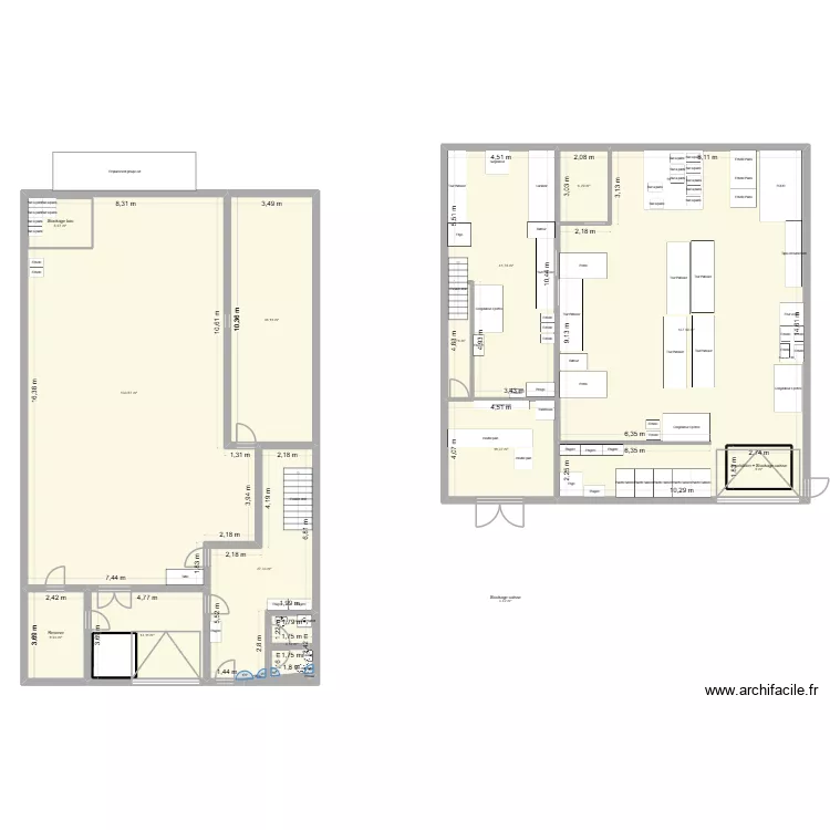 Boulangerie Grezieu. Plan de 14  et 462 m²