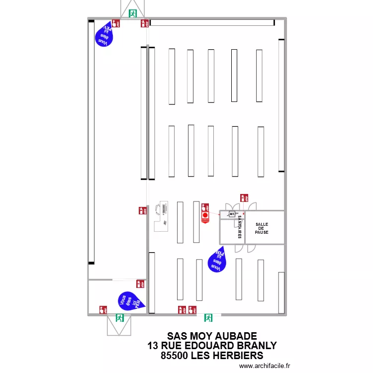 Aubade Les Herbiers. Plan de 5 Pièces et 590 m² Aubade Les Herbiers. Plan de 5 Pièces et 590 m²