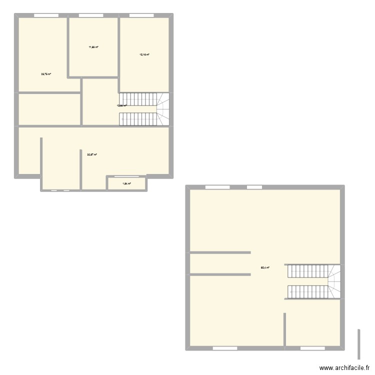 villa2. Plan de 7 pièces et 195 m2