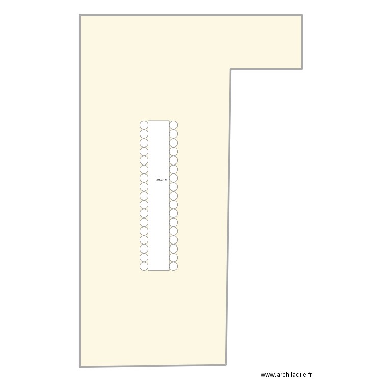 Tables Bianca & Alexander. Plan de 1 pièce et 245 m2