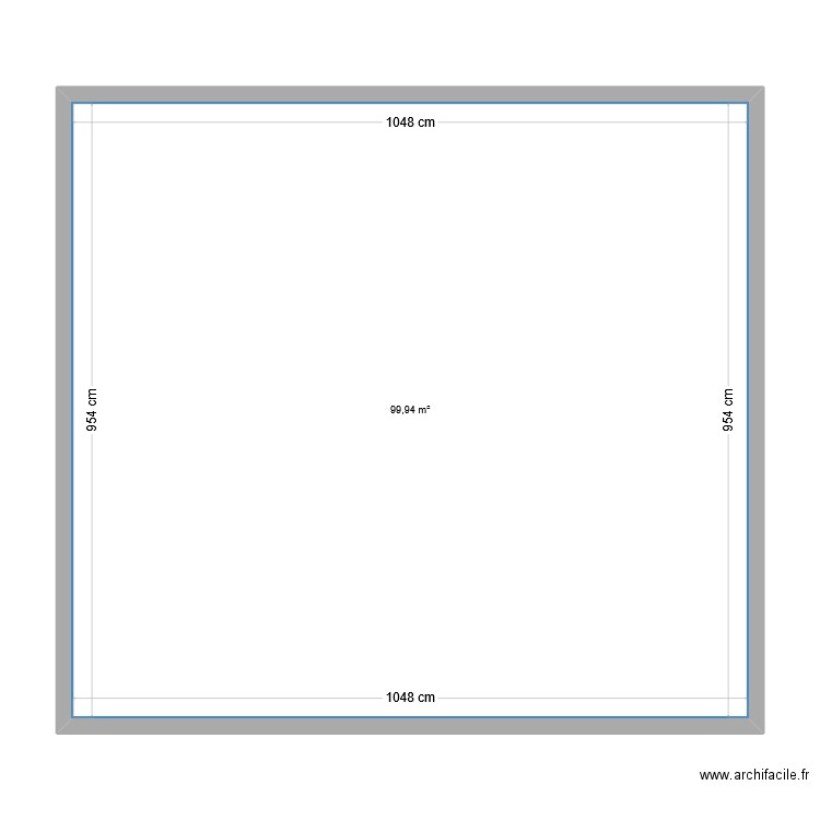 plan. Plan de 1 pièce et 100 m2