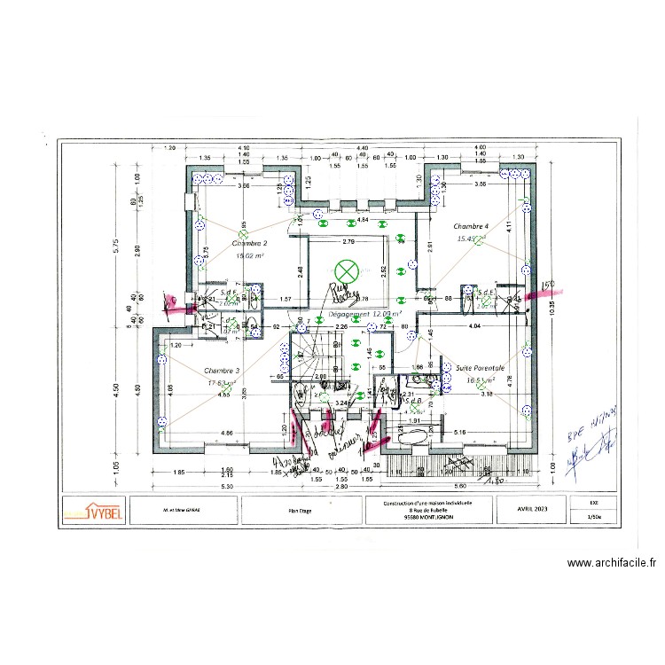 Ghrab R+1. Plan de 0 pièce et 0 m2