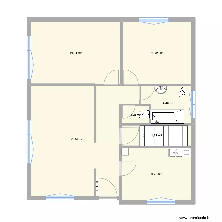 plan Home. Plan de 7  et 69 m²