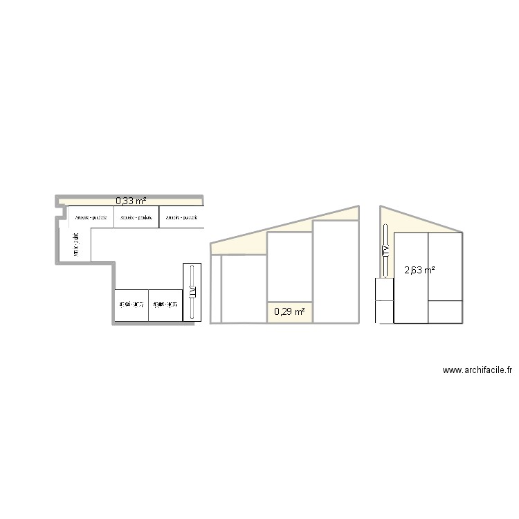 DRESSING. Plan de 7 pièces et 7 m2