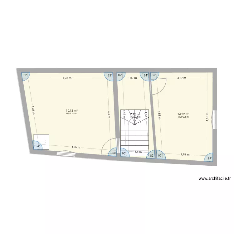 Brie. Plan de 5  et 83 m²