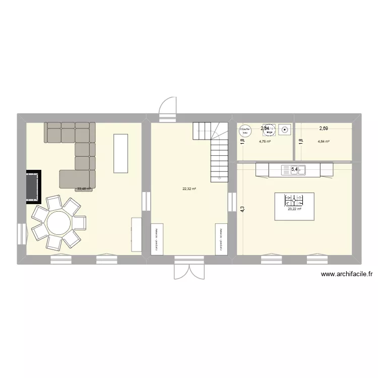 Maison saint martial. Plan de 5 et 89 m² Maison saint martial. Plan de 5 et 89 m²