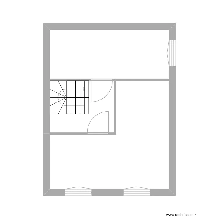 Carrouges 2eme étage. Plan de 3 Pièces et 26 m² Carrouges 2eme étage. Plan de 3 Pièces et 26 m²
